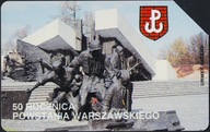 Karta używana Nr 24 50 imp. "50 rocznica Powstania " w stanie dobrym