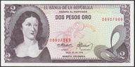 Kolumbia 2 pesos de oro 1976 - Salavarrieta - stan bankowy UNC