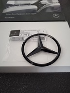 EMBLEMAT GWIAZDA TYŁ MERCEDES W206 CZARNY POŁYSK