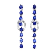 SZAFIRY NIEBIESKIE KOLCZYKI