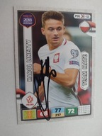 Karta panini autograf Polska Road to Russia 2018 Karol Linetty