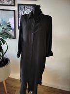 Płaszcz bluzka damska L narzutka mega długa 40 H&M lekki zwiewny jNowy