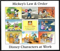 St.Vincent 1996, ark.8zn. Disney, bajki, praca, prawo