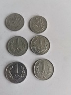 Zestaw 6 starych monet z lat 70 i 80 ( nr 19) Gramy dla WOŚP