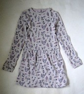 T27 FATFACE Sukienka Długi Rękaw 134cm 8-9lat LIS SOWA