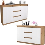 KOMODA ZE SZUFLADAMI DĄB WOTAN DUŻA SZAFKA AGA DO SYPIALNI POD TELEWIZOR