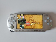 Konsola PSP Slim Silver 2004 + 16 GIER + KARTA
