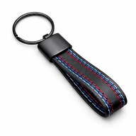 Brelok smyczka zawieszka skórzany metalowy do kluczy solidny do BMW