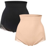 Śliczne markowe modelujące majteczki OYANDA r.S 36/38 beżowe