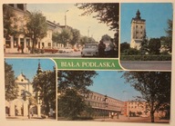 BIAŁA PODLASKA. Rynek. Wieża bramna Kościół. Akademia Wychowania Fizycznego