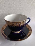 FILIŻANKA Z TALERZYKIEM ŁOMONOSOW