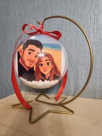 BOMBKA ZE ZDJĘCIEM STOJAK DUŻA 12 CM STWÓRZ WŁASNĄ BOMBKĘ + dodatki GRATIS