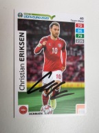 Karta panini autograf Dania Christian Eriksen Road to Euro 2020