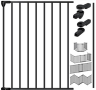 Barierka na kominek, schody 100 rozszerzenia czarny k97