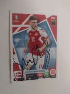 Karta panini autograf Dania Andreas Skov Olsen Euro 2024