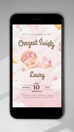 Zaproszenia elektroniczne - urodziny/baby shower/chrzest