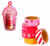 Taśma WASHI Dekoracyjna Scrapbooking Zestaw 5 szt.