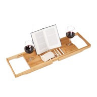 Półka na wannę Relaxdays 10022168 brązowa 105x22x4 cm