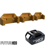 Uchwyt wieszak potrójny na akumulator baterię Makita 18V LXT