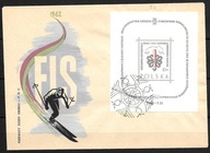 *FDC ROCZNIK 1962 Fi bl 30 B3 kas. MISTRZOSTWA ŚWIATA / ostemplowanie