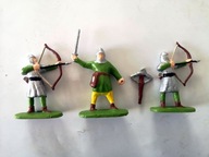 Żołnierzyki zestaw 3 sztuki kusznik rycerze łucznicy