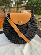 Torebka oreo ręcznie wykonana na szydełku. Na prezent