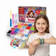 Gumki Do Robienia Bransoletek Zestaw 12000+ XXL Kuferek Dla Dzieci Duży Dom