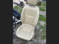 FOTEL PRZEDNI LEWY KIEROWCY JAGUAR XF LIFT X250 11-15R KREMOWA SKÓRA