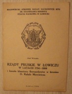 Łowicz 1984 - RZĄDY PRUSKIE W ŁOWICZU W LATACH 1794 - 1806