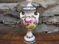 Amfora/ Wazon z Pokrywką wzór 673- 4_ Fajans Koło_ PRL VINTAGE