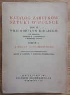 Katalog zabytków sztuki w Polsce. Województwo kieleckie Powiat sandomierski
