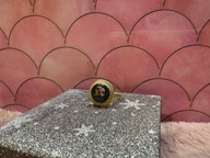 Ręcznie robiony regulowany pierścionek – suszone kwiaty - prezent