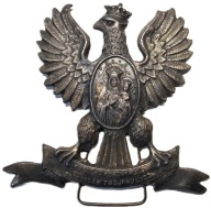 Ryngraf z okresu II RP Orła Polskiego Matki Boskiej Częstochowskiej piersi
