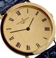 Ulysse Nardin LITO ZŁOTY zegarek 18K 750 KOMPLET nienoszony NOS Super SLIM