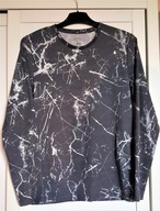 bluza szara print biały chłopięca młodzieżowa XS