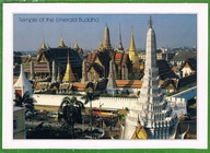 TAILANDIA - BANGKOK- ULICE, ŚWIĄTYNIE NA POCZTÓWCE