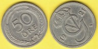 Szwecja 50 Ore 1921 r. W