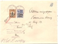 RZESZA NIEMIECKA LANDECK -dokument 1929 rok -znaczki skarbowe LĄDEK ZDRÓJ