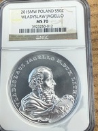 50 zł SSA Władysław Jagiełło 2015 NGC MS 70 MAX NOTA IDEAŁ