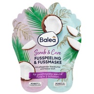 BALEA PEELING I MASKA DO STÓP 2w1 MASŁO SHEA KOKOS JEDWABISTE GŁADKIE STOPY