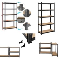 REGAL METALOWY MAGAZYN GARAŻOWY WARSZTATOWY STOREX 750 KG 180X90X40 CZARNY