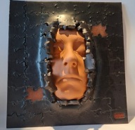 RZEŹBA CERAMIKA TWARZ VITUS CERAMICOUS SYGNOWANA 1 SZT.