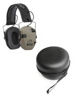 Ochronniki słuchu Walker's zielone z etui aktywne słuchawki