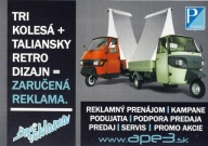 Piaggio Ape prospekt model 2019