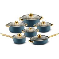 Zestaw garnków Retoo stal nierdzewna12 el.HIT