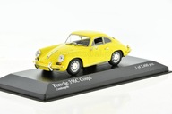 PORSCHE 356C Coupe yellow 1963 1/43 MINICHAMPS 430062327