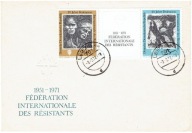 NRD - 20 lat FIR - Mi. 1680-81 pasek na kopercie FDC