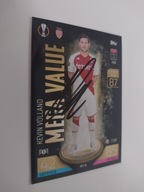 Karta topps match attax autograf AS Monaco Champions League Volland Mega