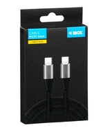 Kabel iBOX USB Typ-C 60W 2m CZARNY QC4.0+/PD 3.0