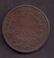 Kompania Wschodnio Indyjska - 1/2 Anna 1835 rok